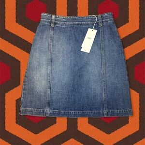 NWT CLOSED Classic Medium Indigo Denim Mini Skirt — Size 27